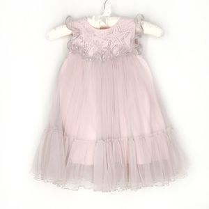 3322 girl's dress, tulle dress, size 4t, soft pink.